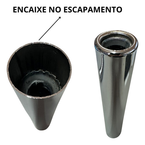 Ponteira Original Fusca 1300 1500 1600 Reta Com Miolo Par