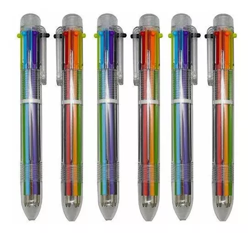  Maydahui 12PCS Multicolor Ballpoint Pen 6-in-1 Pens