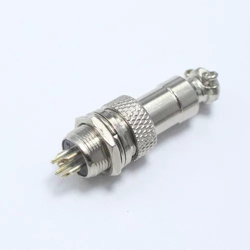 5pz Conector De Aviación 4 Pines Gx16-4 Macho Hembra
