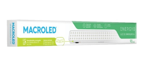 Luz Emergencia 90 Led Bah Litio 6hs 6500k Macroled