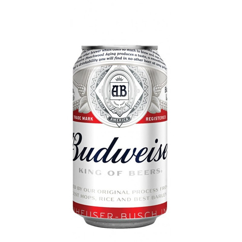 Cerveza Budweiser Lata 355 Ml - Pack X 24 Hasta Agotar Stock