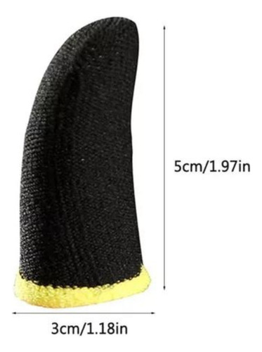Dedales Guantes Fundas Dedos Gamer Antisudor Touch 8 Piezas
