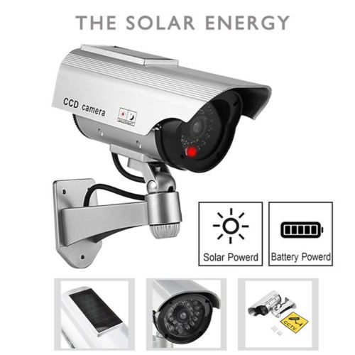 Imagen 2 de 6 de 4pcs Solar Falso En/al Aire Libre Seguridad Cctv Vigilancia