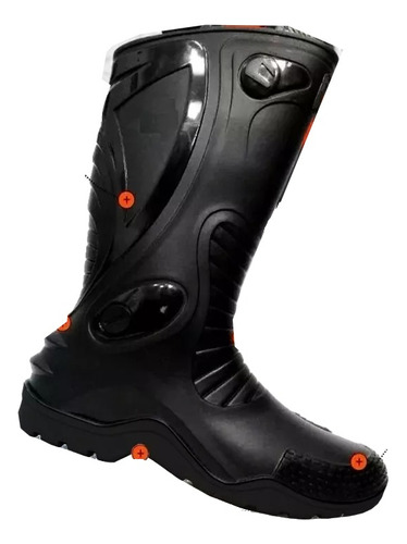 2 Botas Motociclistas Caucho 100% Impermeables Lluvia Unisex