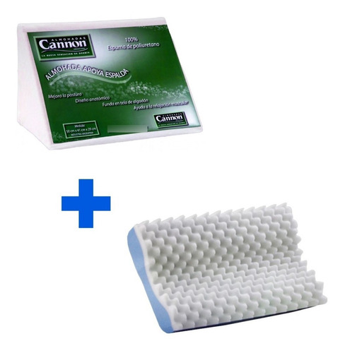 Imagen 1 de 8 de Combo Cannon Cervical + Apoya Espalda Funda De Regalo Envio