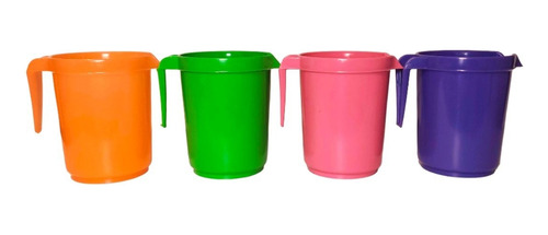 Jarra Plastica 1 Litro 10 Unid. Jarra Plastico Plastic-art Color
