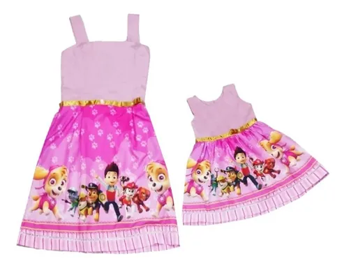 Vestido Patrulha Canina Tal Mae Tal Filha MercadoLivre