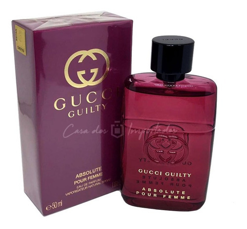 Eau de Parfum Guilty Absolute de Gucci, 50 ml, para mujer +, muestra