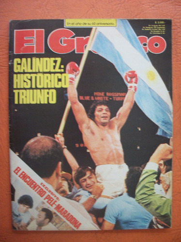 El Grafico 3106 17/4/1979 Galindez Historico Triunfo Pele