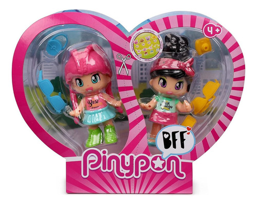 Pinypon Mejores Amigas Figura X 2 Con Acc Ttm 15572