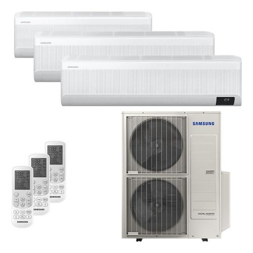 Ar Multi Split Inv 48000 Samsung Q/f 220v (12000+2x24000)