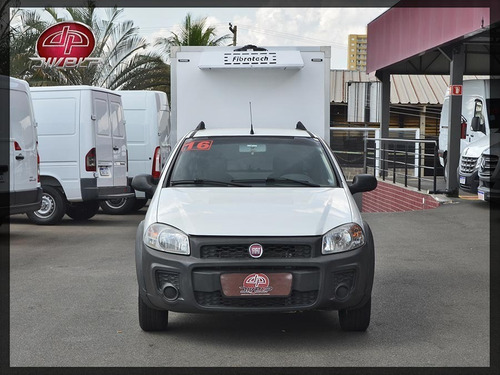 Imagem 4 de 14 de Fiat Strada Com Baú Refrigerado Modelo Working 2016