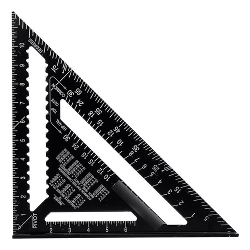 Regla Cuadrada Triangular De Aluminio De 12 Pulgadas Para Ca