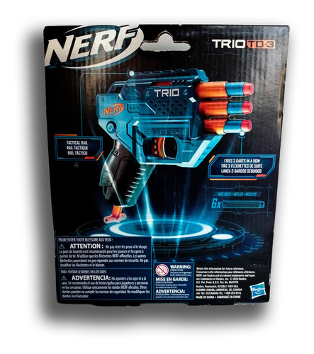 Lanzador Nerf Elite Trio Nerf 1 Pza