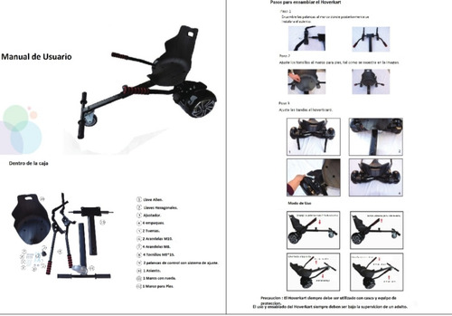Imagen 3 de 3 de Siento Silla Karting Para Patineta Electrica Hoverboard