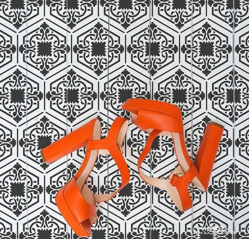 Imagen 5 de 6 de Stencil Set Mosaicos Hexágo Plantilla Decorativa Para Pintar
