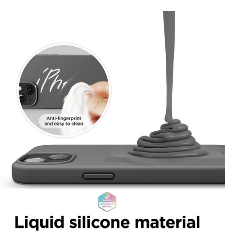 Funda De Silicona Liquida Para iPhone 13
