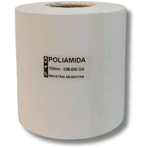 Rollo Poliamida 100mm X 50mts Buje (chico) 40mm Ideal Zebra 