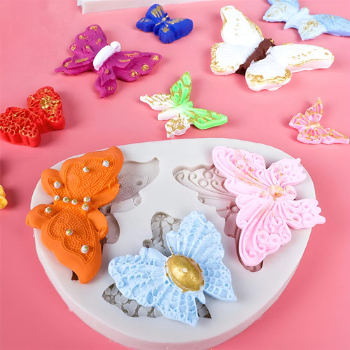 Molde Silicona Mariposas Porcelana Fría Fondant Pastelería Sin Eleccion