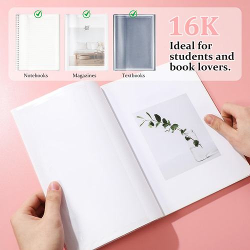 10 Fundas Transparentes Para Libros De Texto Transparentes,