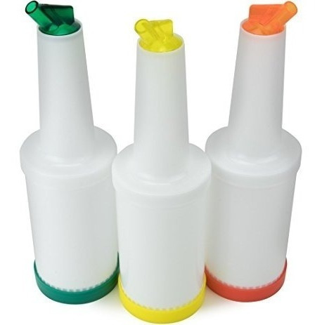Imagen 4 de 4 de Botella Para Jarabe De Raspadilla Dispensador De Jarabe 1l