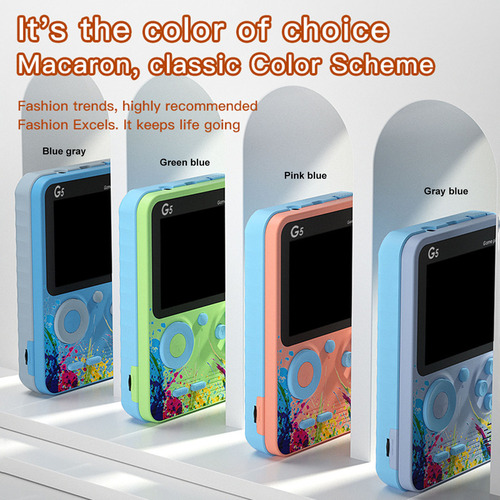 Consola De Juegos Con Pantalla A Todo Color Recargable Con B