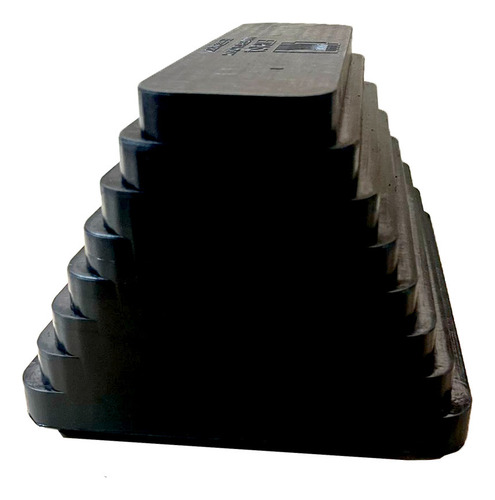 Tope Chock Block Para Llanta De Camion Hule Alta Calidad Negro