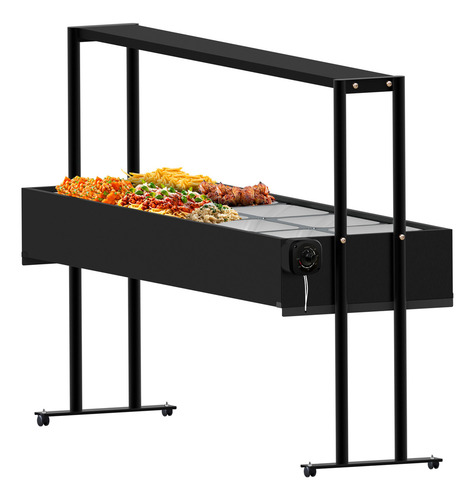 Buffet Carrinho Self Service Térmico 10 Cubas 220v Saro