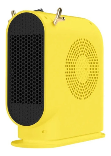 Mini Calefactor Calentador Portátil Air Eléctrico Escritorio Color Amarillo