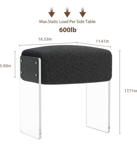 Silla De Taburetes De Tocador Y Reposapiés: Taburete De Toca