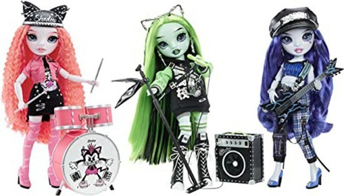 Muñeca Rainbow High Shadow Visión Neón Harley Limestone Acce