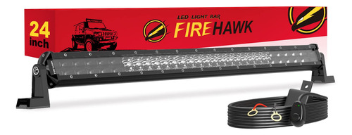 Firehawk Barra De Luz Led De 24 Pulgadas, 60,000 Lm, Chips J