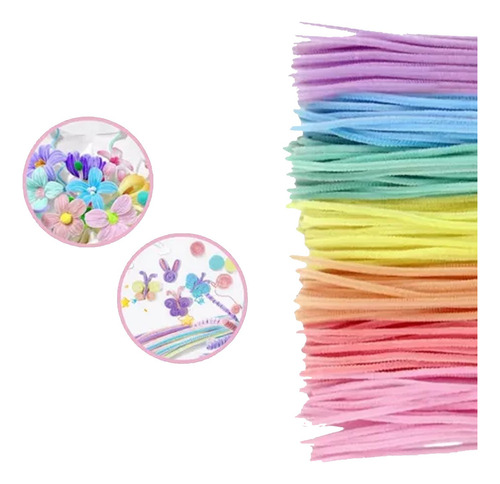 Limpia Pipas Manualidades Motricidad Fina Color Pastel Niños