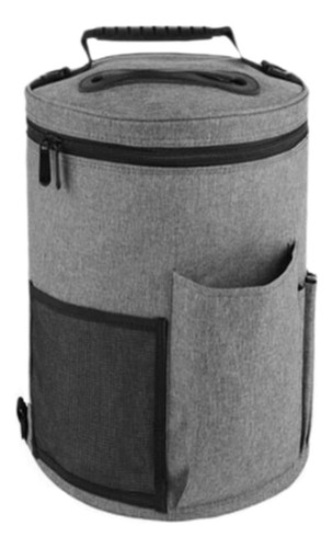 Bolsas De Crochê Bolsa De Armazenamento De Lã Grande Cinza