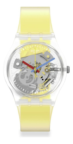 Reloj Unisex Swatch Ge291, Correas Color Amarillo. 