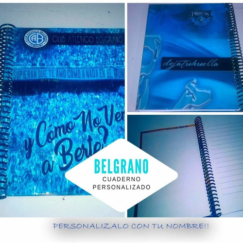 Belgrano Cuaderno Personalizado (espirales Plasticos)