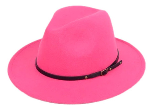 Sombrero Fedora De Moda Ala Plana En Paño Excelente Original