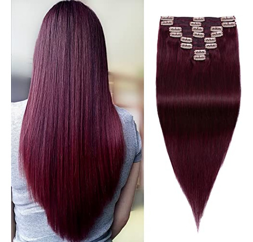 Mi-lady Doble Weft 100% Remy Clip De Pelo Humano En Hzsxd