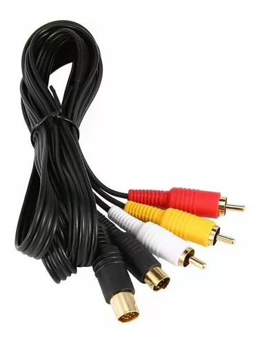 Cable Av Audio Video Rca Stereo S-video Para Sega Saturn