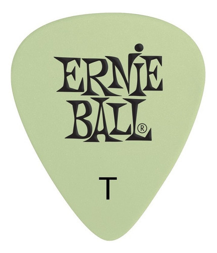 Palheta Super Glow Brilha No Escuro Fina 12 Un Ernie Ball Tamanho Fino
