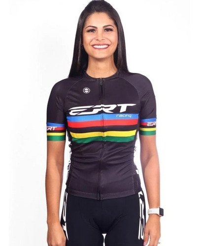 Imagem 5 de 9 de Camisa Ciclismo New Elite Ert Racing Campeao Mundial Preta
