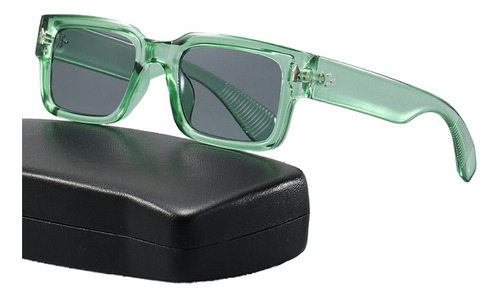 Nuevas Gafas De Sol Antiultravioleta Tide Para Hombre Y Muje Color Green Frame Gray Sheet