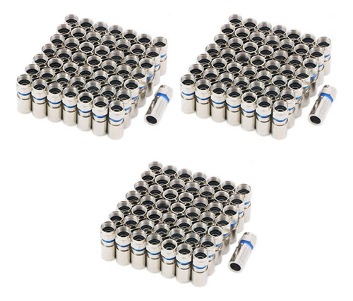 Conector Coaxial Coaxial De Compresión Rg6 F Para Sa -