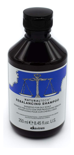 Shampoo Rebalancing Davines Naturaltech, Limpa Suavemente O
