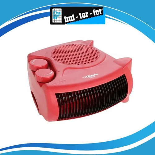 Imagen 2 de 8 de Caloventor Eléctrico Liliana Cfh500 Rojo 220v-240v