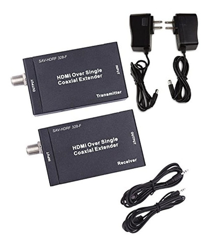 Hdmi Ir Sobre Un Solo 75ohm Rg-6u Cable Extensor Coaxial Rec