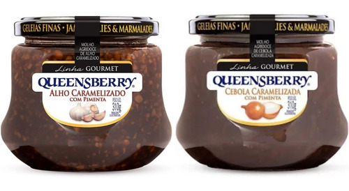 Combo Geléia Queensberry Gourmet Alho + Cebola 310g