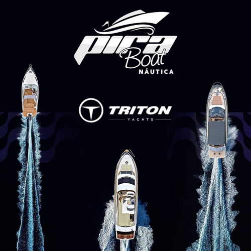 Imagem 18 de 18 de Lancha Triton 23 Pés Open Completa -ñ Focker Fs Nx Ventura