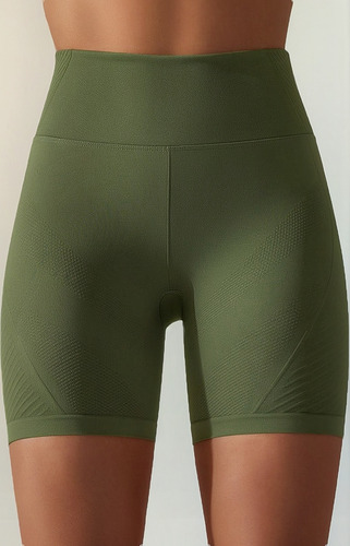 Pantalones Cortos De Cintura Alta Sin Costuras A La Moda Par