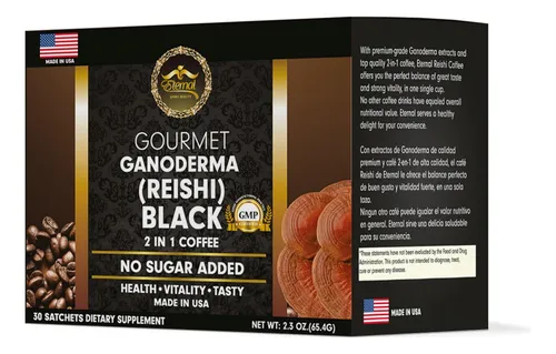 comprar Café Negro 2 En 1 Con Ganoderma (reishi) Eternal Gourmet
